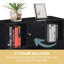 Storage Cube Organizer Sideboard Console Table with 3 Cubbies and 3 Cabinets-1745551502
