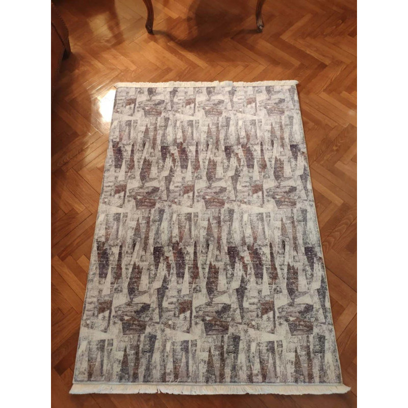 Tapis en coton Siena avec envers antidérapant, Rectangle 5 pi 11 po x 6 pi 7 po