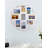 4X6 Wall Collage Picture Frames - Round Circular Wall Hanging Picture Photo Collage Frame With Leaf Decoration, 9- Opening (White)