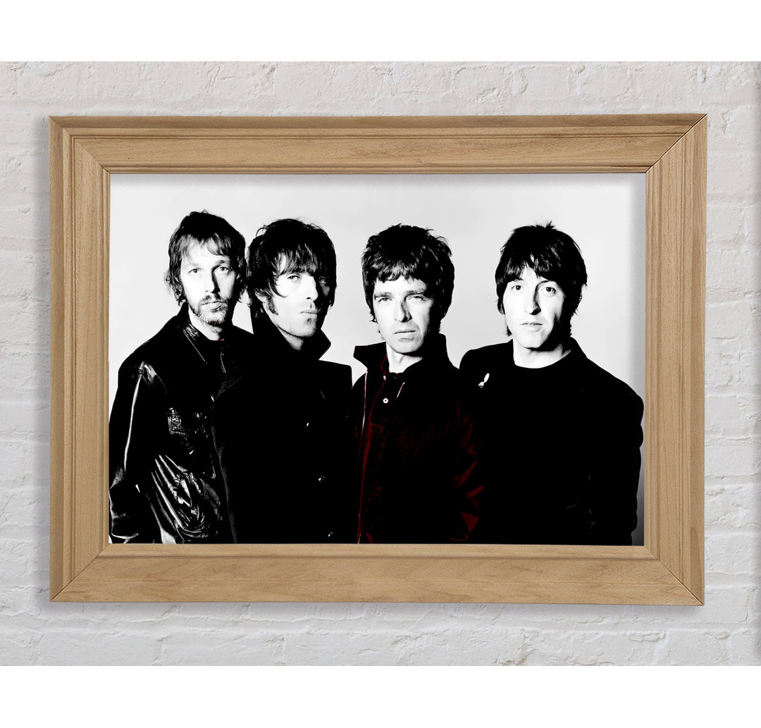 Oasis Noel Rot B N W - Druck