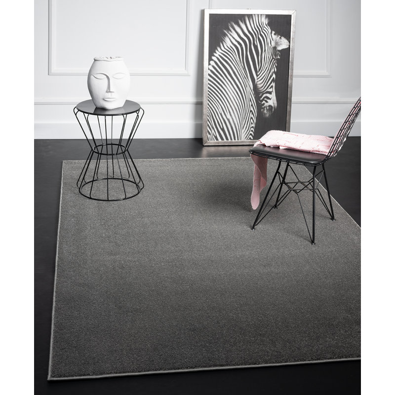 Hauselt Anthracite Rug, Rectangle 200 x 290cm