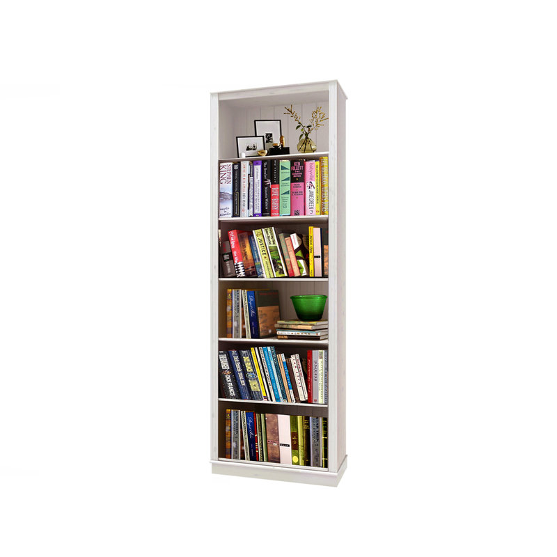 Mallouk 223cm H x 74cm W Standard Bookcase, White