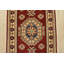 Tapis de couloir rouge nouvel âge en laine 2 pi 2 po x 6 pi 5 po Molini