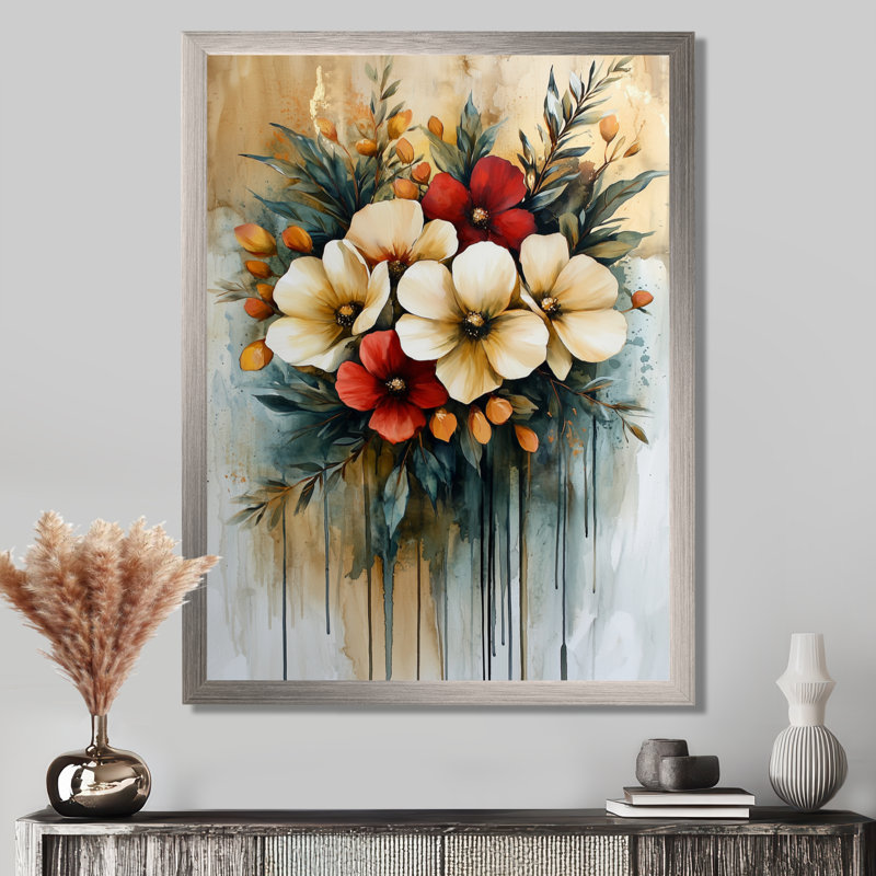 Goodwin - Abstract Wall Art Prints, Silver, 20" H x 12" W, Reproduction encadrée d'une seule photo