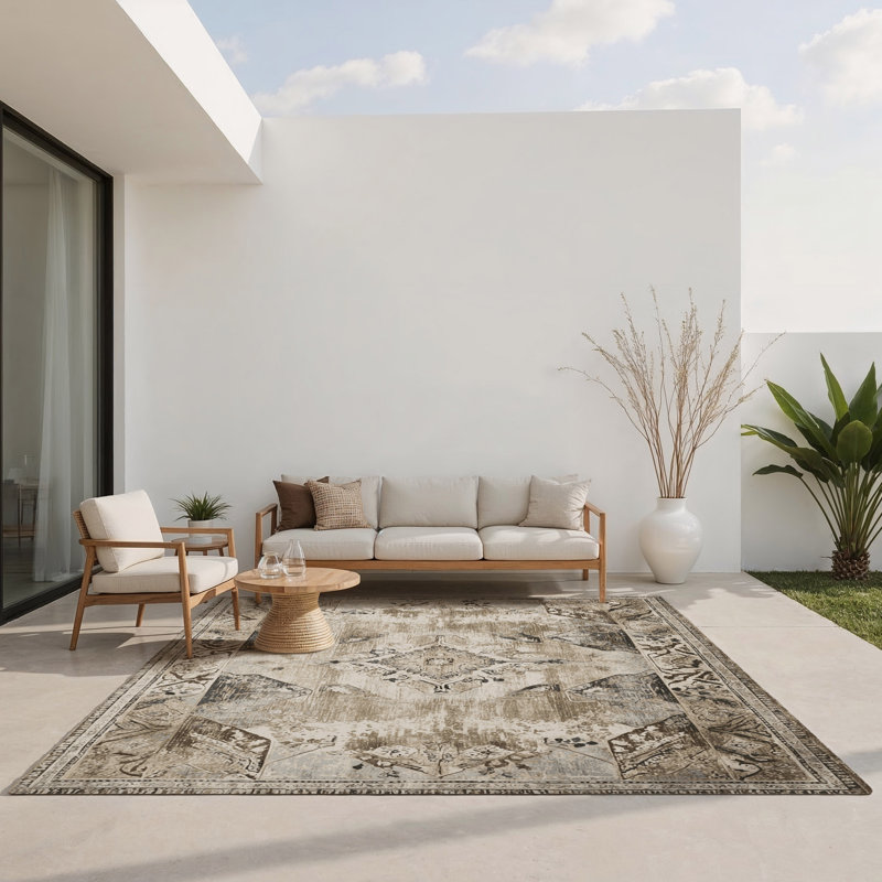 Ornate Prime Legacy Indoor And Outdoor Area Rug, Rectangle 5' x 7'