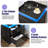 18" W Nightstand With Charging Station, LED Night Stand With 2 Drawers, Bedside Table With USB Port And Outlets For Bedroom
