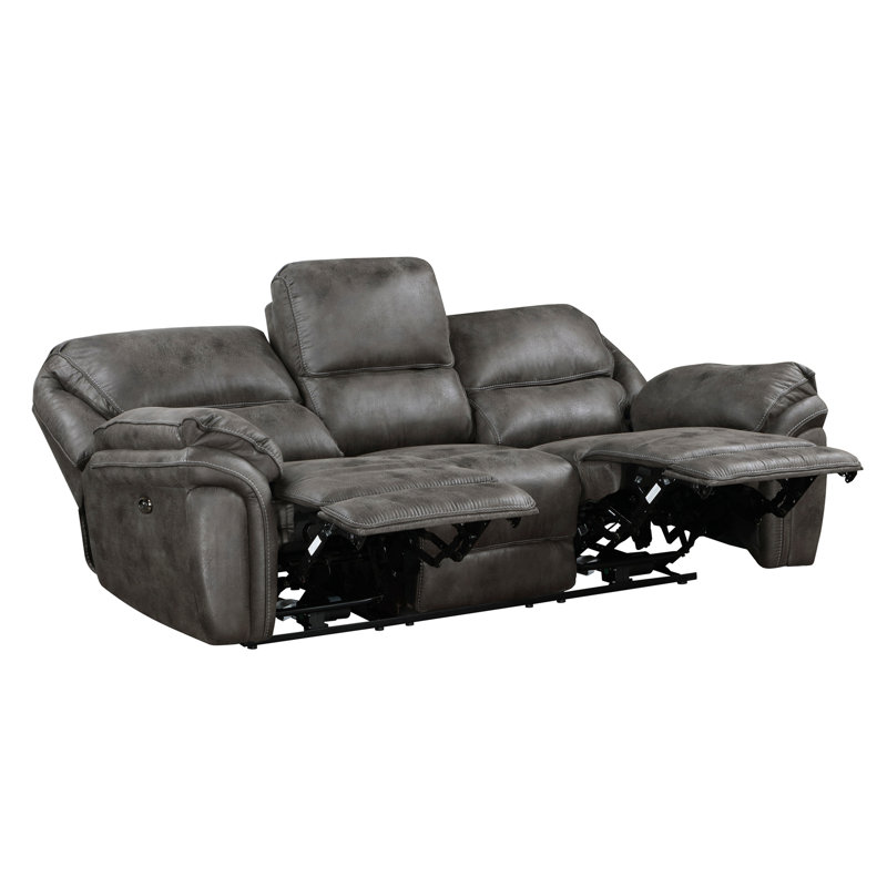 Ensemble de canapé de salon moelleux 2pc, Gris