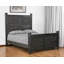  Cadre de lit grand en bois massif Ashford