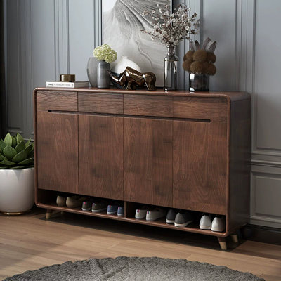 Rangement pour chaussures en bois manufacturé