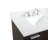 Baldwin 36'' Single Bathroom Vanity with Engineered Marble Top-1502732700