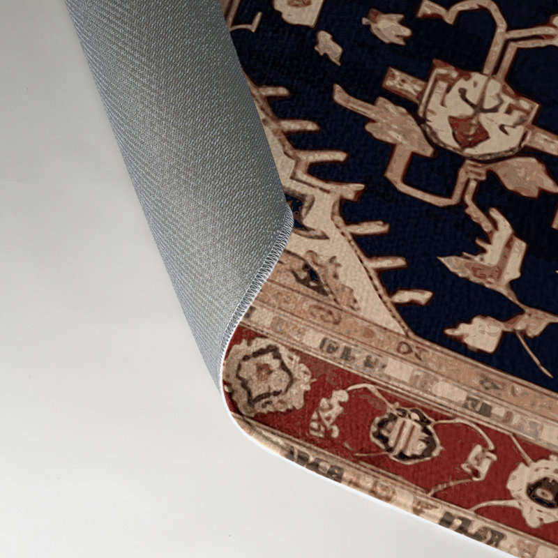 Tapis d'intérieur et d'extérieur brun Persian, Rectangle 5 pi x 7 pi