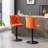 Swivel Velvet Barstools Adjusatble Seat Height From 25-33 Inch,17.7Inch Base, Modern Upholstered Bar Stools Set Of 2-1239696093-1239696088