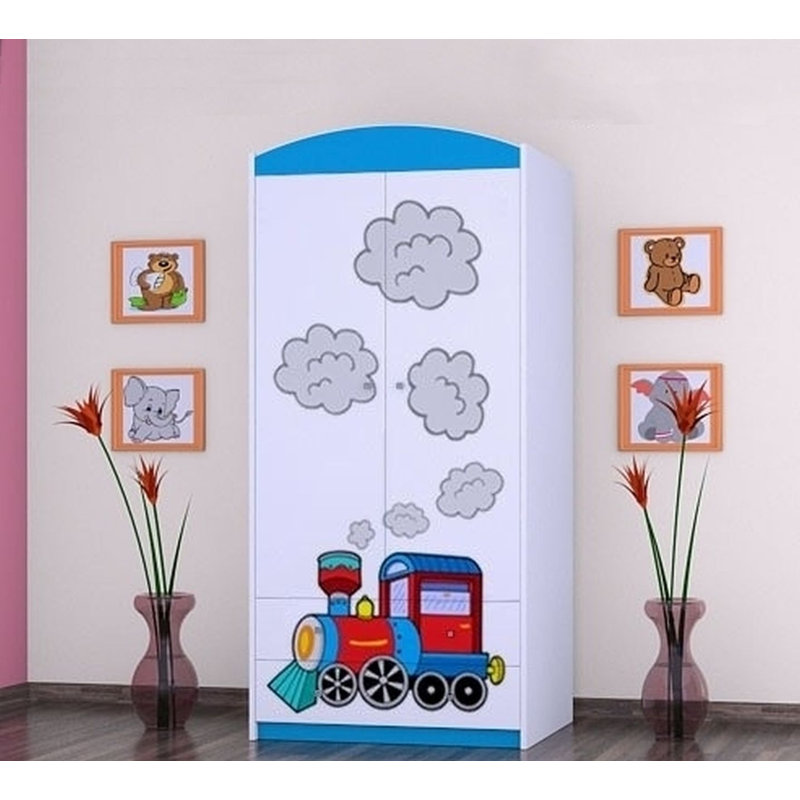 Christy 2 Door Wardrobe, Blue