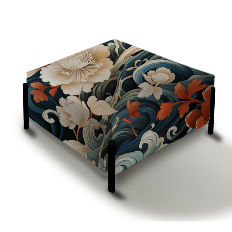 Shogun Aesthétique - Grand repose-pieds carré chinois