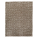 Hand Knotted Area Rug in Gold