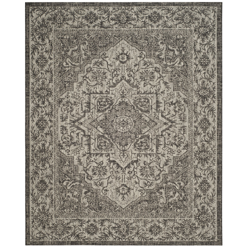 Tapis oriental d'intérieur / extérieur Rhoswen Performance