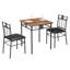 Brijesh 3 - Piece Couple Dining Set Square Dining Table Upholstered High Back Dining Chairs-1318230723