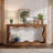 63 "Farmhouse Console Table with Storage
