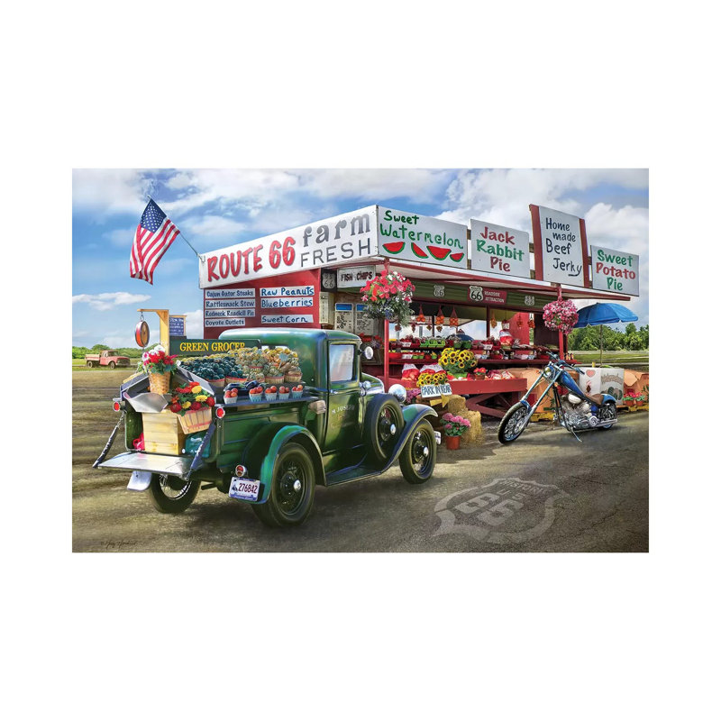 Nostalgic America Farmstand 1 Piece Wrapped Canvas Wall Art, 101.6 cm H x 66.04 cm W x 3.175 cm D