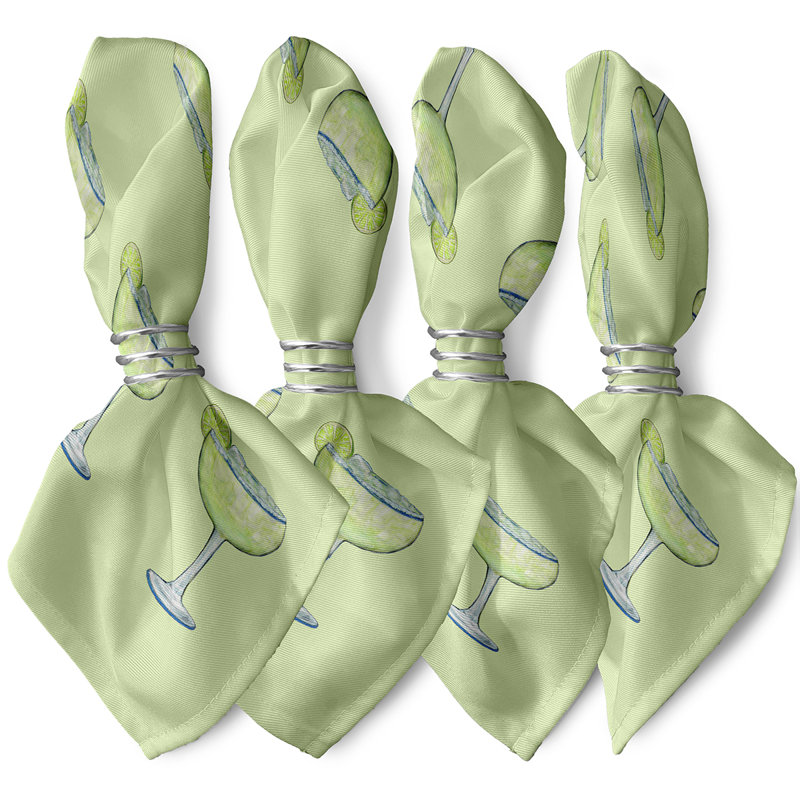 Sheyla Polyester Square Napkin, Green