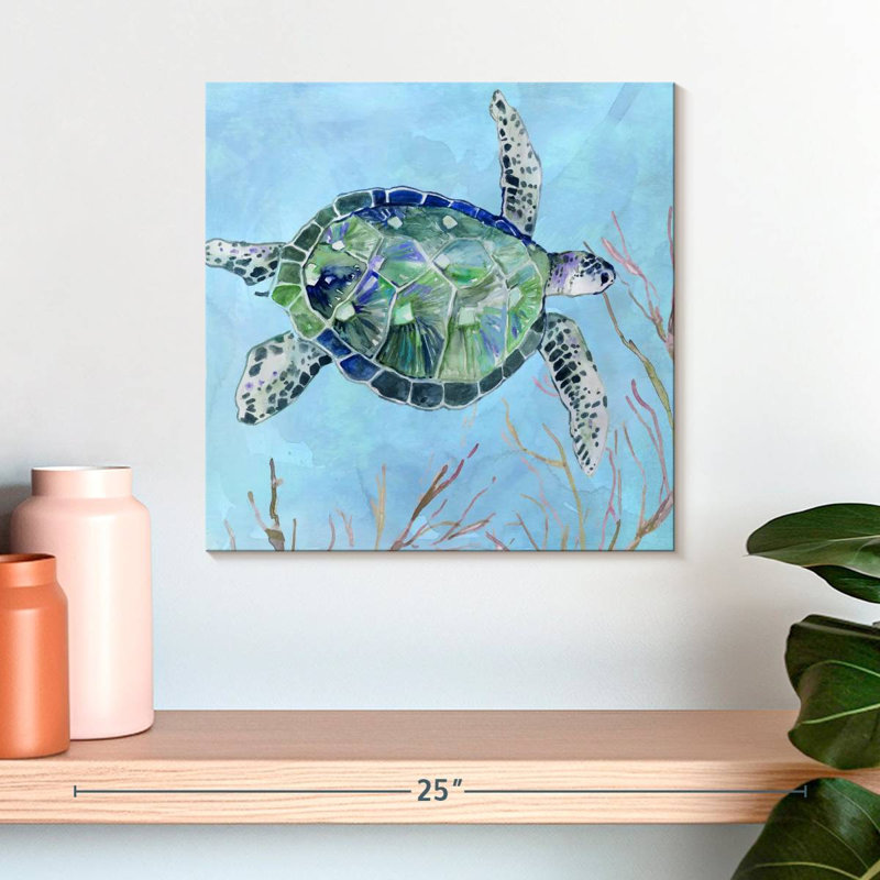 Crowle Sea Turtle I, 16" H x 16" W
