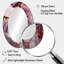 Décoration de miroir mural ovale en or rose et doré-1072295277