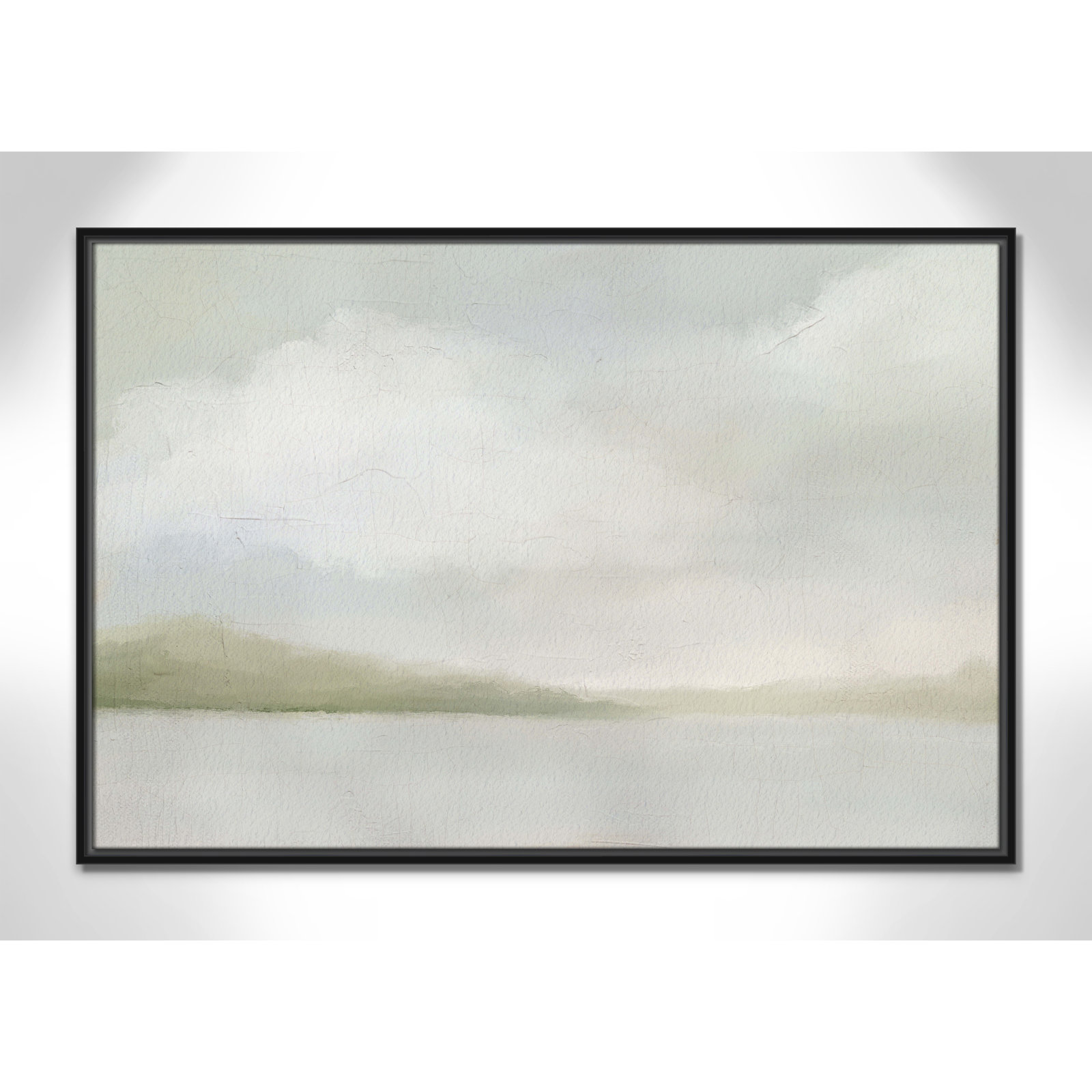 A Tranquil Morning, 25.5" H x 37.5" W, Black