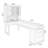 Brown Rectangular Solid Wood+Glass desk-2026820091