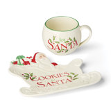 Holiday Cookies & Milk for Santa 2-Piece Set