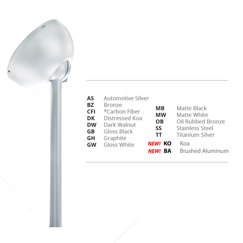 Adaptateurs de plafond inclinés pour ventilateur de plafond, Noir mat