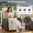 Adjustable Outdoor Recliner Lounge Chair With Storage Side Table And Weather-Resistant Cushions-1528926848