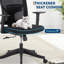 Chaise de bureau ergonomique à haut dossier, support lombaire réglable et appui-tête-528944415
