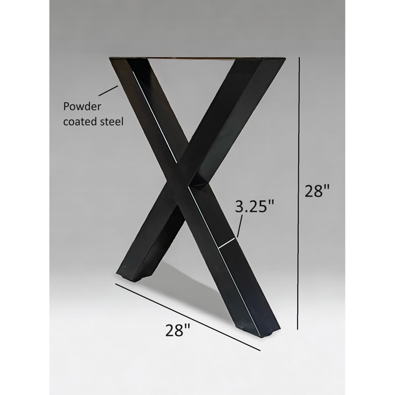 28.5'' 5'' w Steel Table Base