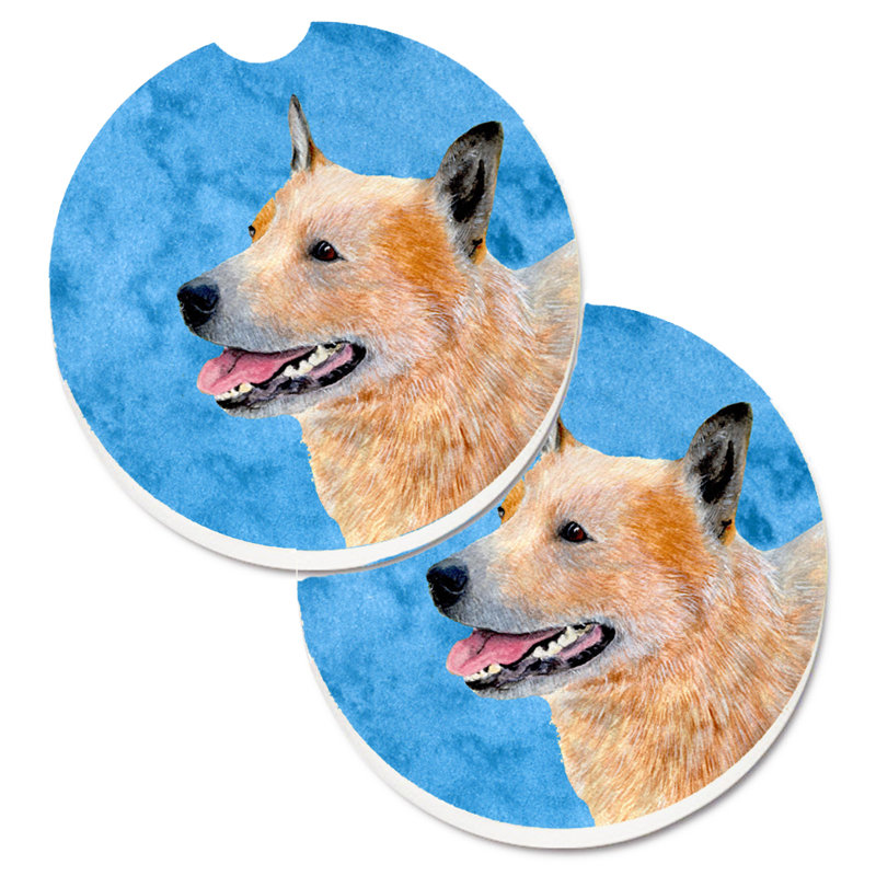 Sous-verre barbu collie voiture, Bouvier australien