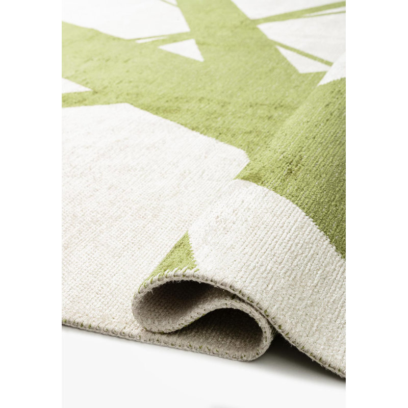 Midcentury Modern Minimalist Area Rug, Rectangle 9'10" x 14'