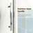 44 - 48" W x 72" H Single Sliding Semi-Frameless Shower Door with 1/4" (6mm) Crystal Clear Tempered Glass-108368235
