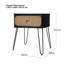 Honebein 50.2cm W Solid + Manufactured Wood Bedside Table