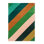 Hand Tufted Wool Striped Area Rug in Emerald/Ambe/Blue