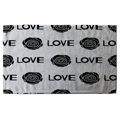 Cotton Floral Waffle Kitchen Towel