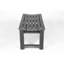 Banc avec texture en bois pour patio, cour arrière, balcon - toutes saisons, protégé, gris, capacité de 500 lb-547885191