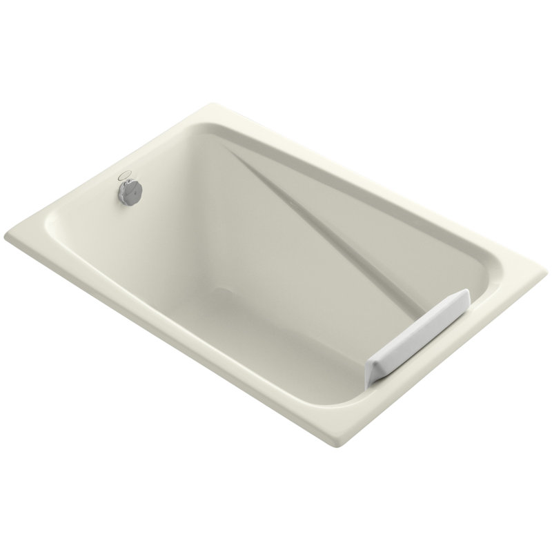 Greek 48" x 32" Drop-in Soaking Bathtub, Biscuit