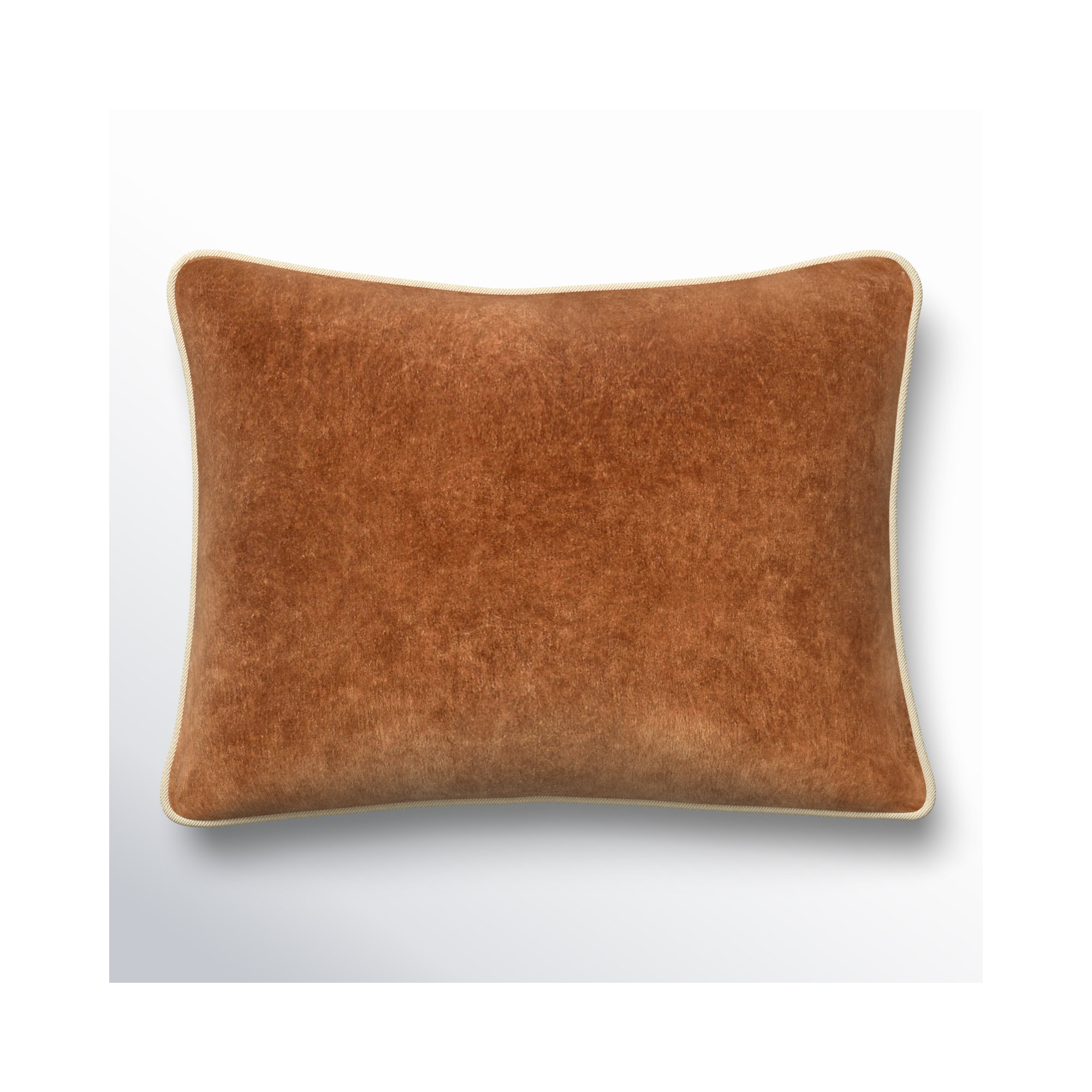 Goodall Throw Pillow, Rectangle 12"H x 16"W, Hazel Brown