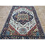 Tapis de zone en laine noué la 3 pi 11 po x 5 pi 10 po one-of-kind à la main