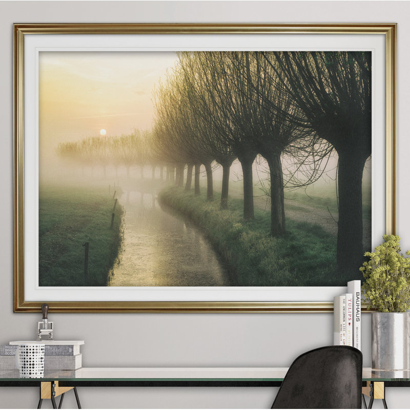 " Willow ", Gold, 30" H x 40" W x 1.5" D
