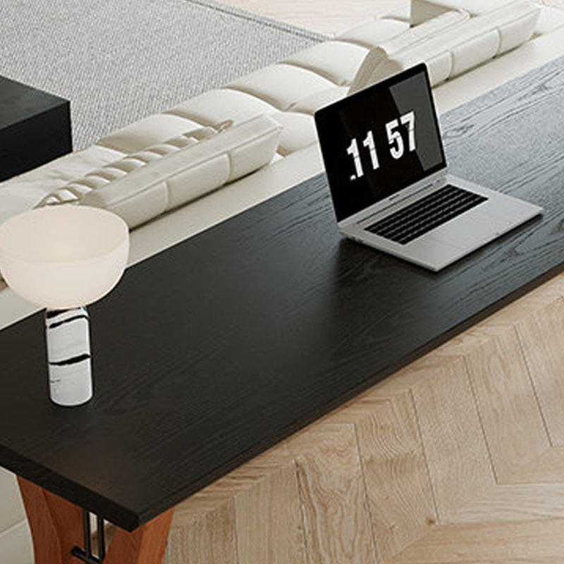 Creative-shaped Long Rectangular Computer Desk, 29.52" H x 86.61" W x 23.62" D