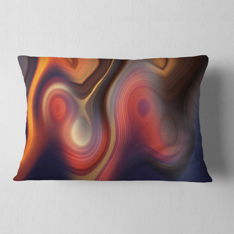  Coussin lombaire abstrait avec une belle texture de couleurs