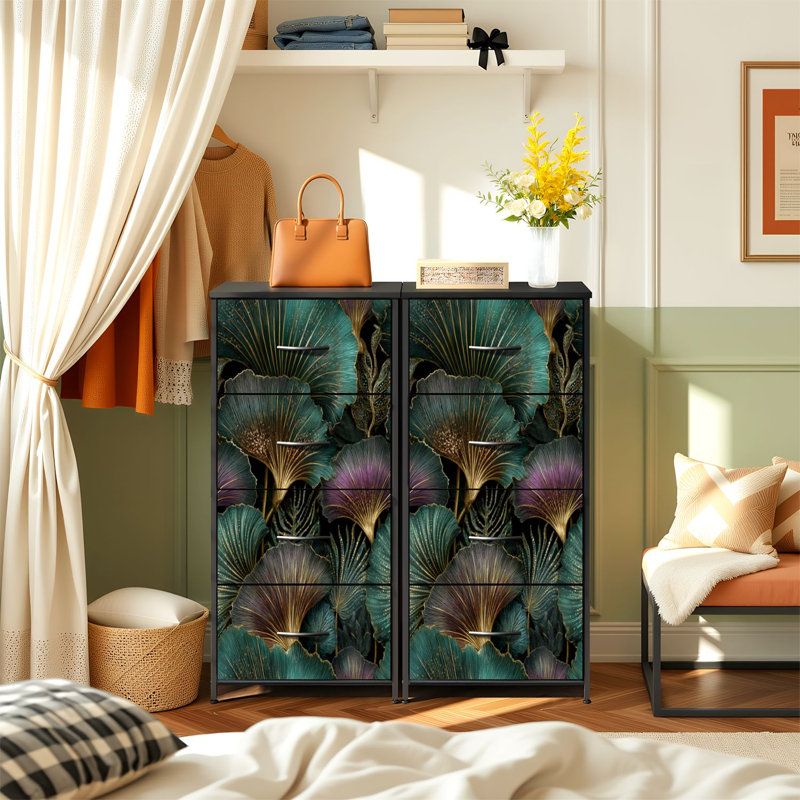 Commode de rangement verticale à 4 tiroirs