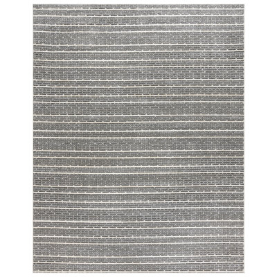 Miesner Dario Modern Striped Polyester High-Low Indoor Area Rug