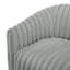 Fauteuil demi-tonneau pivotant ultra moelleux en forme de corde