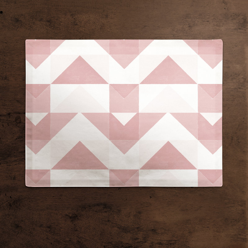 Napperon Geo Block, Rose